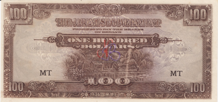 Japon 100 Dollar occupation)